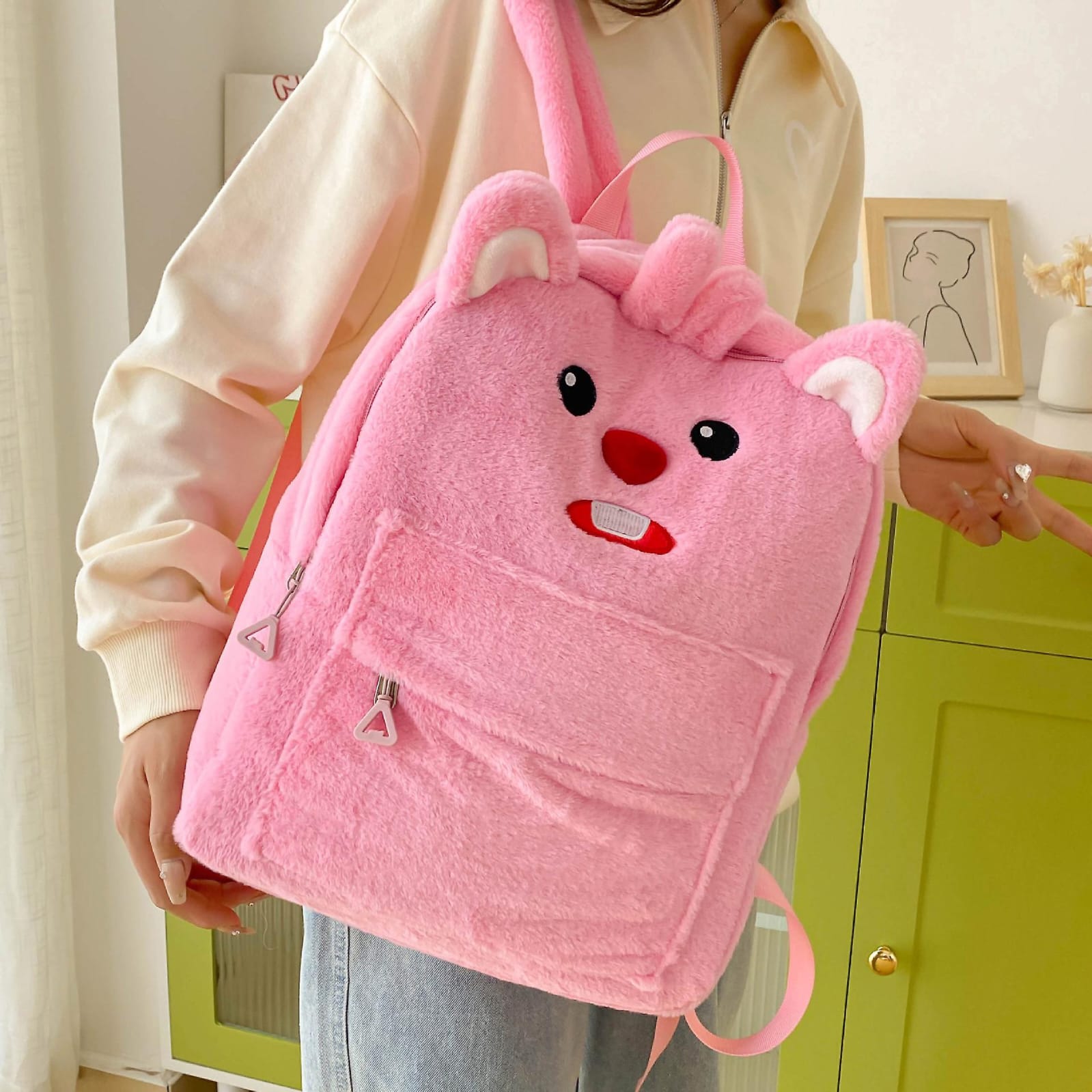 Cute Bunny Plush Backpack