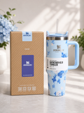 Tumbler With Handle And Straw