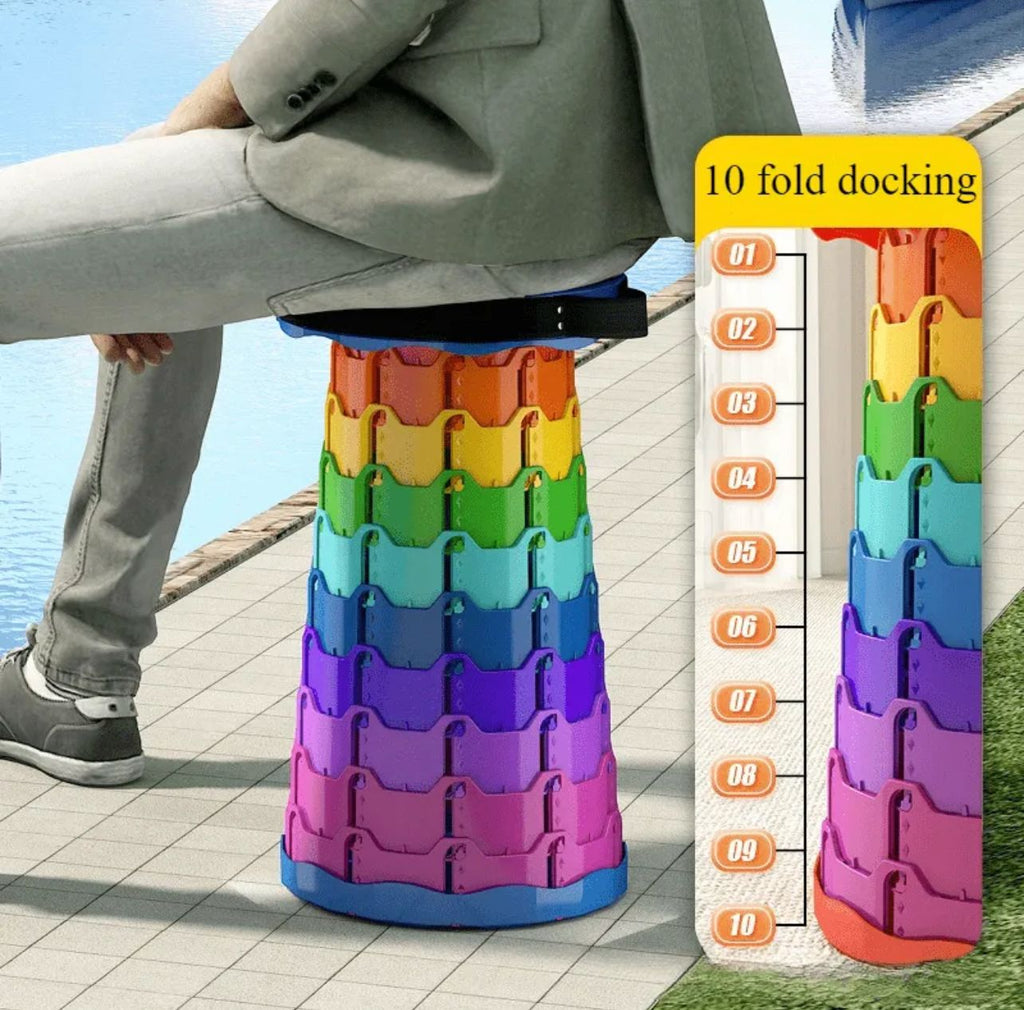 Adjustable Portable Folding Stool