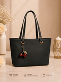 Cherry Charm Women's Bag with Dual Zip Compartments