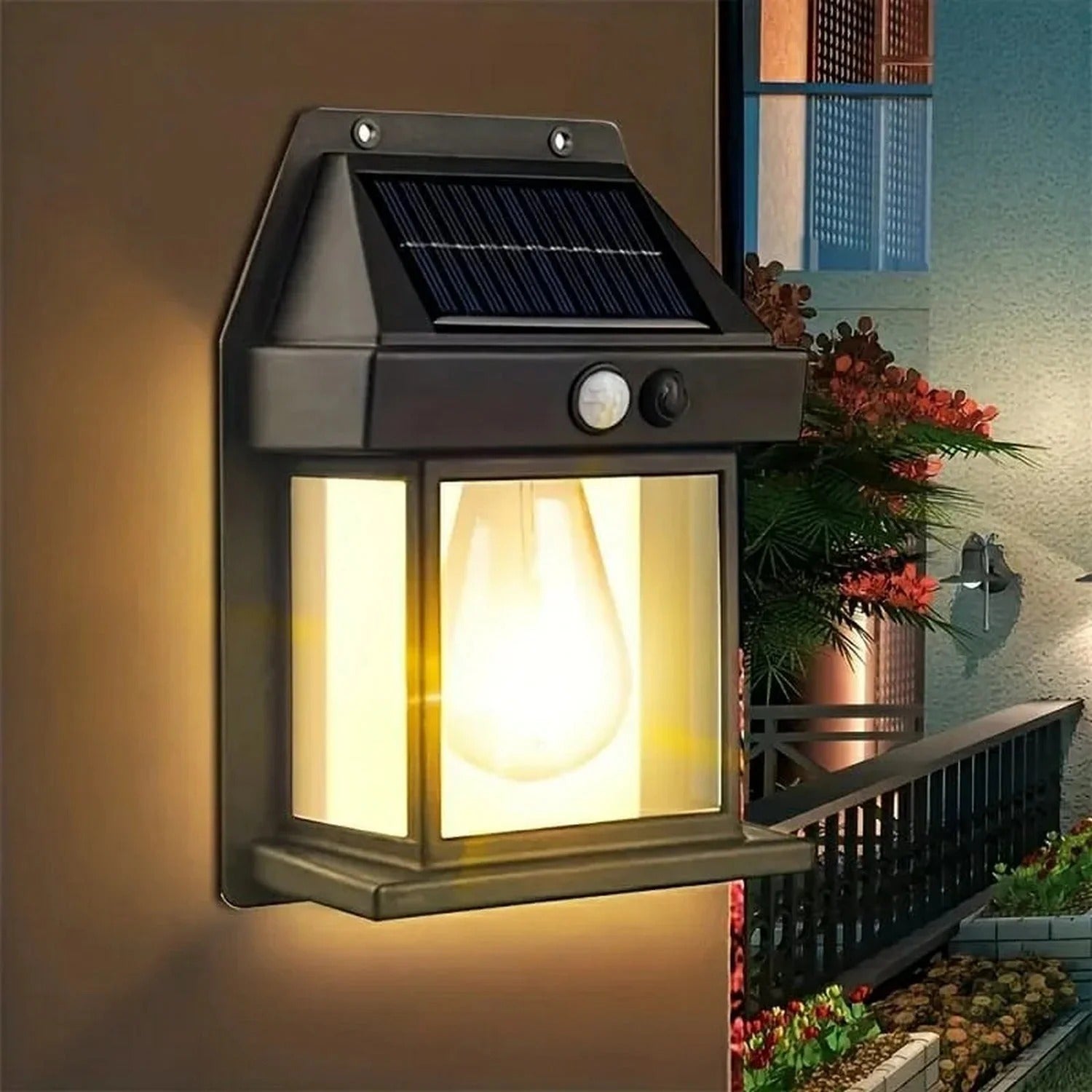 Sensor Solar Waterproof Wall Lamp
