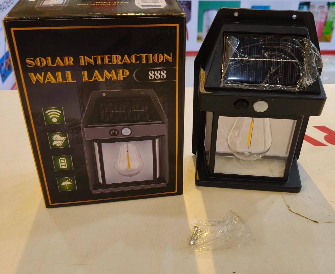 Sensor Solar Waterproof Wall Lamp