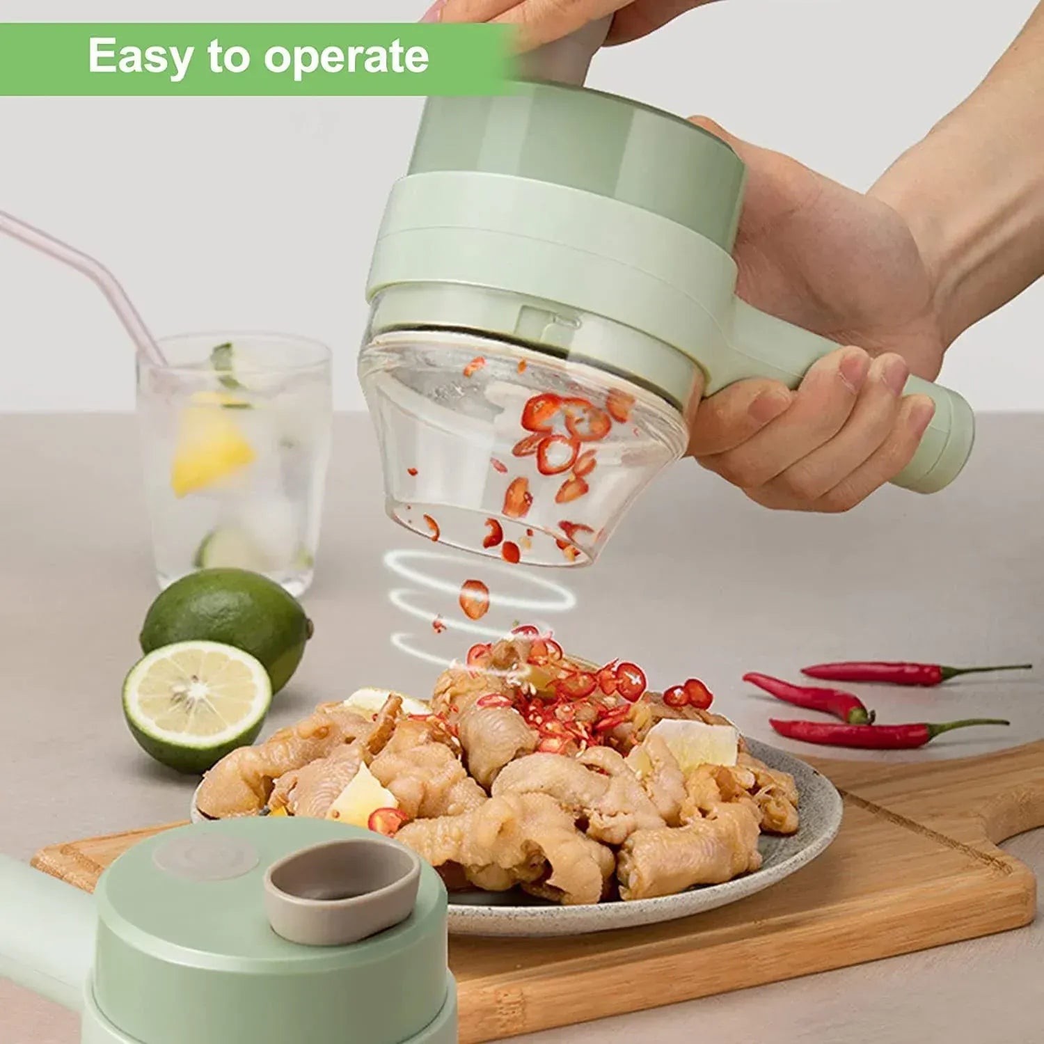 Electric Handheld Vegetable Cutter Slicer
