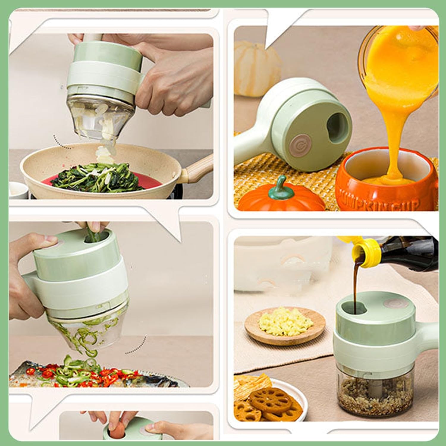 Electric Handheld Vegetable Cutter Slicer