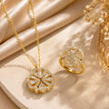 Stylish Floral Design Jewelry Set for Women
